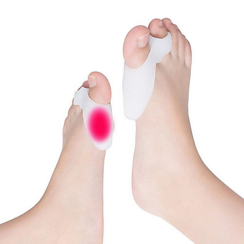 

1 pair silicone feet care toe separator big toe bone bunion shield hallux valgus splint spreader pro protector corrector alignment foot massager
