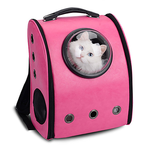 фото Кошка собака переезд и перевозные рюкзаки астронавт капсула carrier животные корпусы компактность дышащий однотонный кофейный розовый розовый Lightinthebox