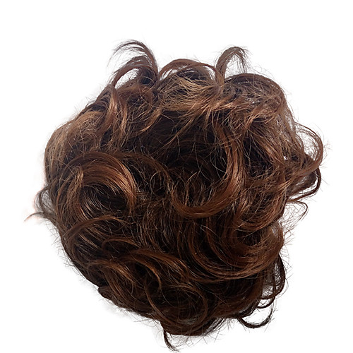 

chignons curly synthetic wig hair extension bridal updo pony tail for women