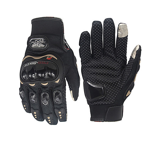 

pro-biker унисекс из углеродного волокна перчатки для мотоциклистов велосипедные гоночные перчатки мотоциклетные перчатки без пальцев, Черный