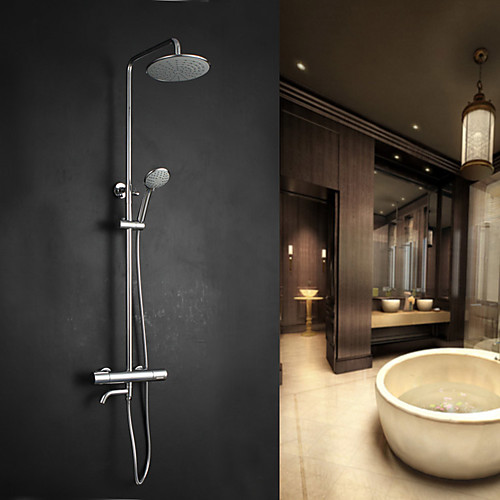 

современный арт-деко / ретро современный душ только с тропическим душем ручной душ входит выдвижной латунный клапан с двумя отверстиями одна ручка с двумя отверстиями для ванны смесители для душа