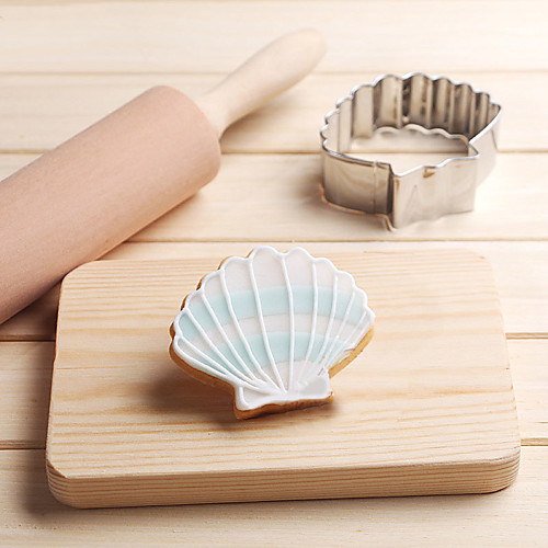 

Sea Shell Cookies Cutter Stainless Steel Biscuit Cake Mold Kitchen Baking Tools