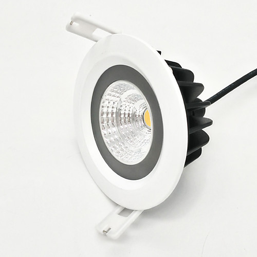 

zdm 7w водонепроницаемый ip65 dimmable 600-650lm белый круглая початка светодиодный потолочный светильник полу напольный холодный белый / теплый белый / ac110v / ac220v / ac12v