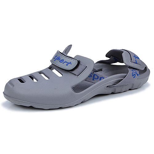 

Men's Comfort Shoes PU Summer Sandals Black / Blue / Gray / Outdoor / EU40