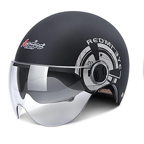 

Каска Плотное облегание Компактный Воздухопроницаемый Half Shell Лучшее качество Спорт Каски для мотоциклов, Черный