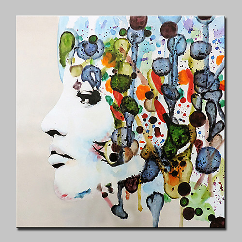 

Oil Painting Hand Painted - People Abstract Modern Rolled Canvas