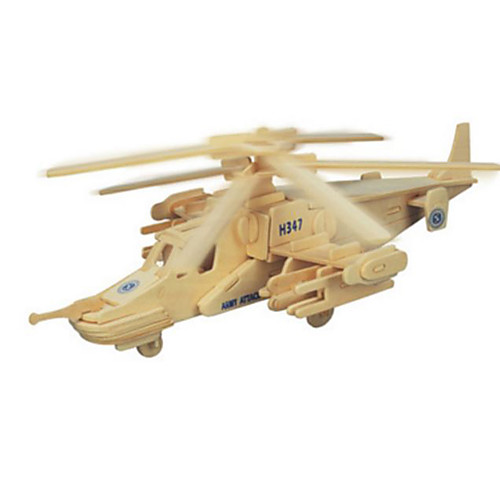 

3D Puzzle Metal Puzzle Model Building Kit Plane / Aircraft DIY Natural Wood Classic Kid's Adults' Unisex Toy Gift