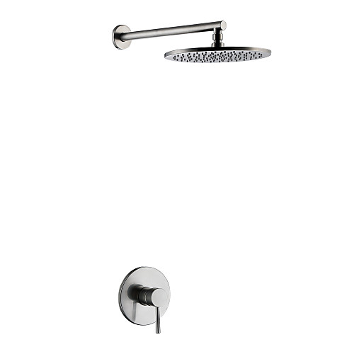 

Смеситель для душа Матовый никель На стену Керамический клапан Bath Shower Mixer Taps / Латунь / Одной ручкой Два отверстия