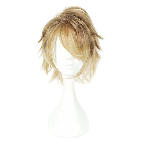 

Cosplay Cosplay Cosplay Wigs Men's Women's 14 inch Heat Resistant Fiber Golden Anime