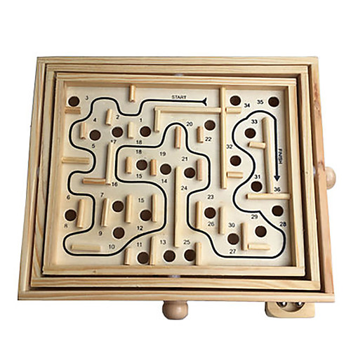 

Wooden Labyrinth Maze Wooden Kid's Toy Gift 1 pcs