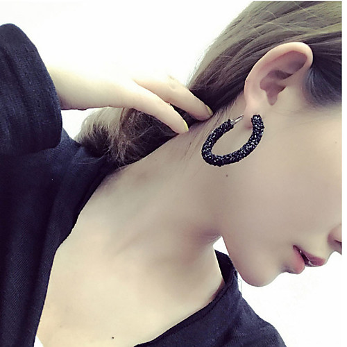 

Women's Hoop Earrings Fashion Euramerican Resin Earrings Jewelry Hot Pink / Red / Wine For Daily Casual