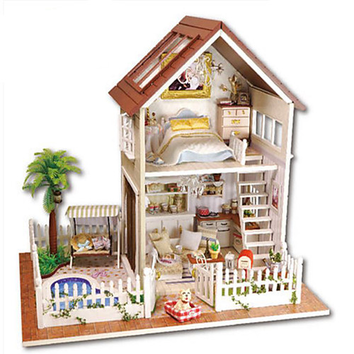 

Wooden Puzzle Model Building Kit Wooden Model Hand Made DIY House Villa Plastics Kid's Adults' Unisex Boys' Girls' Toy Gift