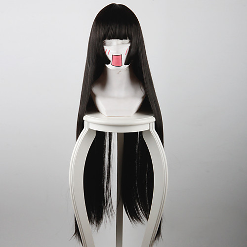 

Jigoku Shoujo Ai Enma Муж. Жен. 32-40 дюймовый Черный Аниме Косплэй парики