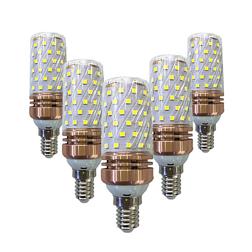 

5 шт. 16 W 1200 lm E14 E26 / E27 LED лампы типа Корн T 84 Светодиодные бусины SMD 2835 Декоративная Тёплый белый Белый 220-240 V / RoHs