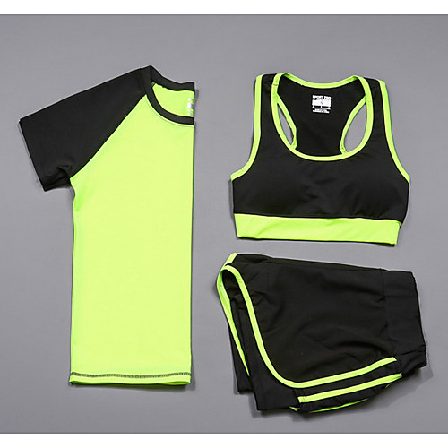 

Women's 2-Piece Spandex Workout Set Activewear Set Yoga Suit 2pcs Yoga Running Pilates Multifunctional Cycling Camping & Hiking Sportswear Compression Clothing Activewear Stretchy