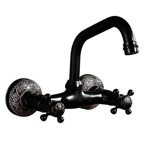 

Kitchen faucet Oil-rubbed Bronze Standard Spout Wall Mounted