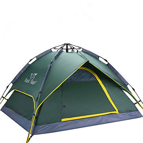 

Trackman 4 person Automatic Tent Outdoor Lightweight Rain Waterproof Ultraviolet Resistant Double Layered Camping Tent 2000-3000 mm for Camping / Hiking Outdoor Nylon Polyester Taffeta