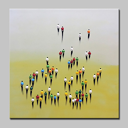 

Oil Painting Hand Painted - People Abstract Modern Rolled Canvas