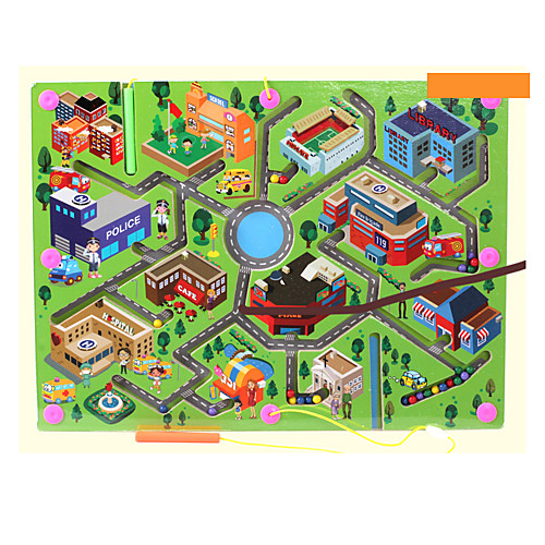 

Maze Magnetic Maze Magnetic Wooden Kid's Boys' Girls' Toy Gift 1 pcs