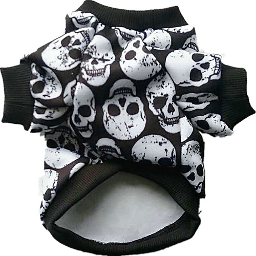 фото Собака костюмы одежда для собак черепа белый черный радужный хлопок костюм назначение зима косплей хэллоуин Lightinthebox
