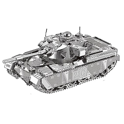 

3D Puzzle Metal Puzzle Tank DIY Furnishing Articles Metalic Chrome Classic Unisex Toy Gift