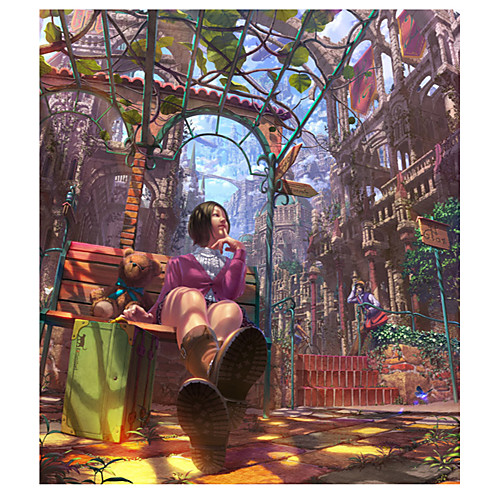 

1000 pcs Novelty Cartoon Jigsaw Puzzle Adult Puzzle Jumbo Wooden Adults' Toy Gift