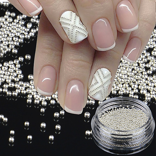 

1 bottletiny circle bead decoration silver gold 3d nail art caviar diy accessories manicure tools