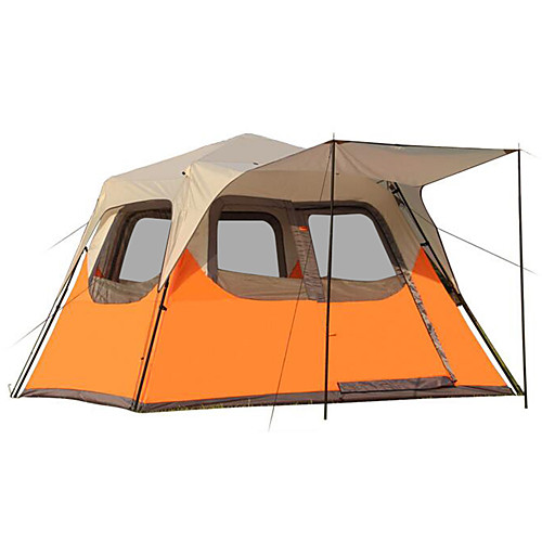 

Shamocamel 7 человек Туристическая палатка-хижина Семейный кемпинг-палатка На открытом воздухе Водонепроницаемость С защитой от ветра Дожденепроницаемый Двухслойные зонты Карниза