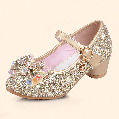 

Girls' Comfort / Flower Girl Shoes Leatherette Flats Little Kids(4-7ys) / Big Kids(7years ) Sequin / Buckle Silver / Blue / Pink Spring & Summer / TPR (Thermoplastic Rubber) / EU37