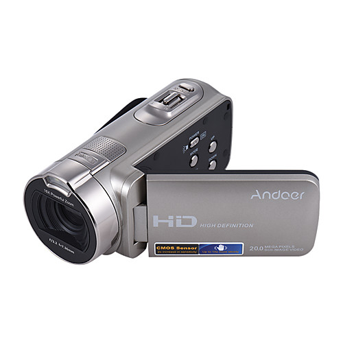

Andoer hdv-312p 1080p full hd цифровая видеокамера портативный домашний DVD с 2,7-дюймовым вращающимся ЖК-экраном макс., Черный