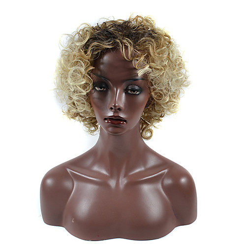 

black wig head hooded small coin front jacket gold gradient explosive puffy roll small volleyball 14inch