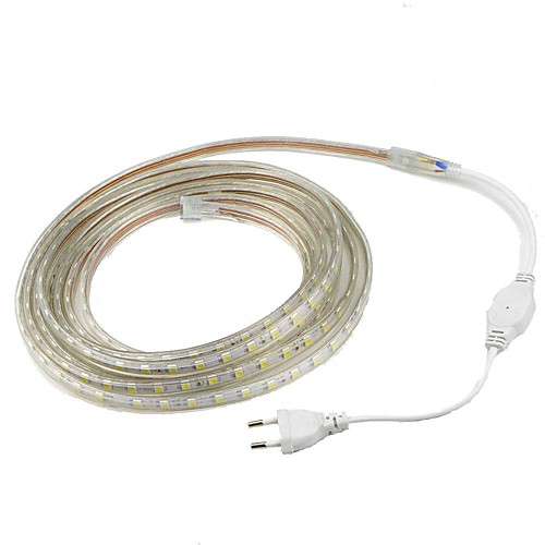

Strip Flexible light 1m 5050 Tiktok LED Strip Lights Waterproof Outdoor IP67 60leds/m Waterproof led light SMD 5050 10mm AC 220V Power Plug