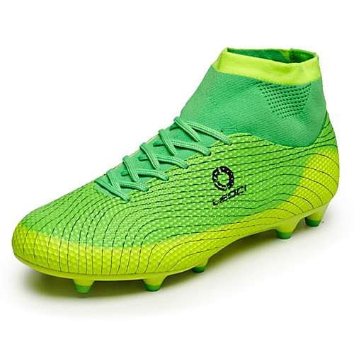 

Men's Comfort Shoes Knit / Faux Leather Fall / Winter Athletic Shoes Soccer Shoes Orange / Green / Blue / Lace-up