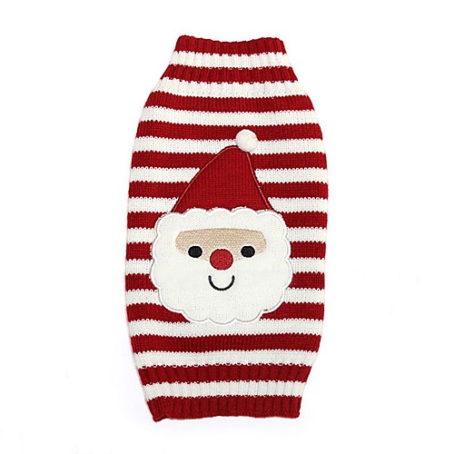 

Cat Dog Coat Sweater Winter Dog Clothes Red Costume Spandex Cotton / Linen Blend Cartoon Party Cosplay Casual / Daily XXS XS S M L XL