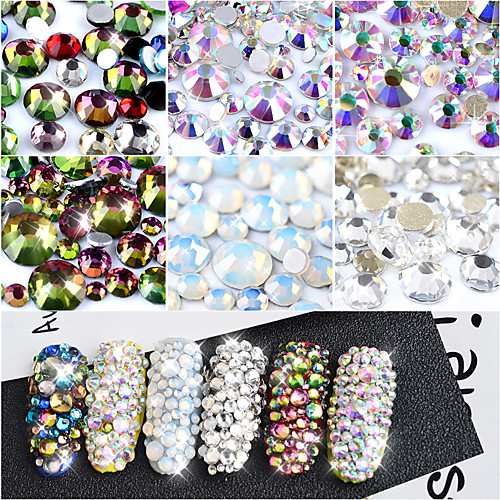 

800pcs-1-pack-crystal-opal-white-glass-nail-art-rhinestones-mixed-sizes-colorful-non-hotfix-flatback-strass-3d-manicure-decorations