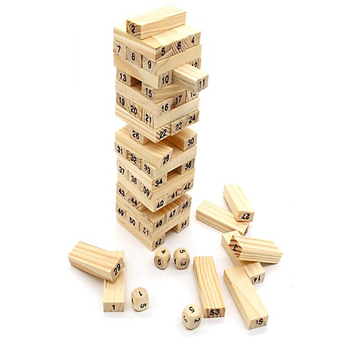 

Building Blocks Stacking Game Stacking Tumbling Tower Educational Toy Professional Large Size Balance Classic Unisex Boys' Girls' Toy Gift / Wooden