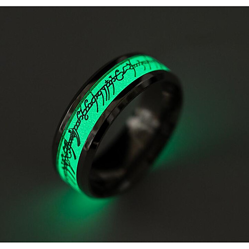 

Men's Band Ring Gold Silver Titanium Steel Fashion Daily Jewelry Magic