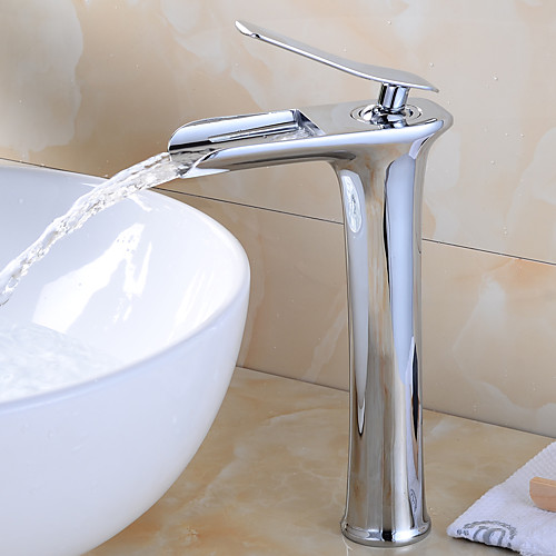 

Смеситель - Водопад Хром Настольная установка Одной ручкой одно отверстиеBath Taps