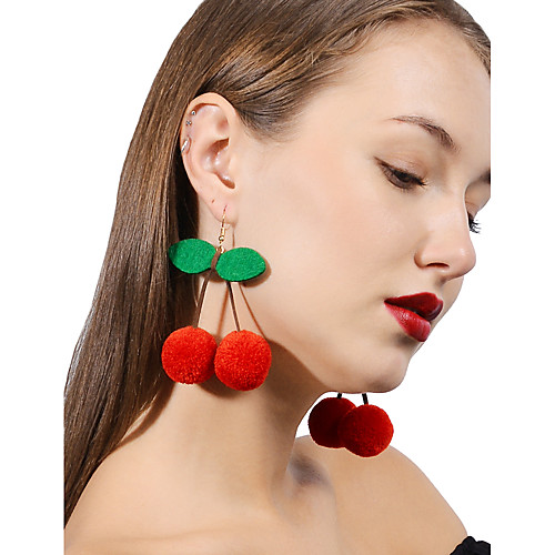 

Women's Cherry Personalized Fashion Earrings Jewelry Red For Daily Casual Street Going out