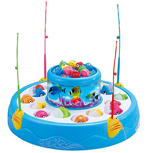 

Fishing Toy Rotating Fishing Toy Educational Toy Fish Electric 4 players Plastics Kid's Toy Gift