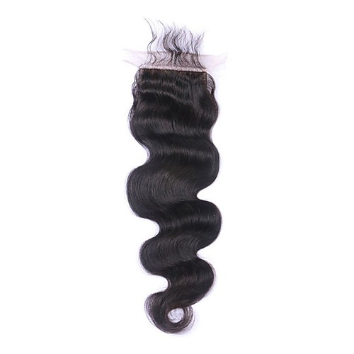 

4x4 Closure Straight / Body Wave Free Part Swiss Lace Human Hair Daily
