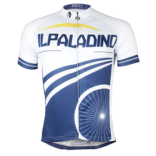 

ILPALADINO Men's Short Sleeve Cycling Jersey Polyester Coolmax Bike Jersey Top Mountain Bike MTB Road Bike Cycling Quick Dry Sports Clothing Apparel / Stretchy