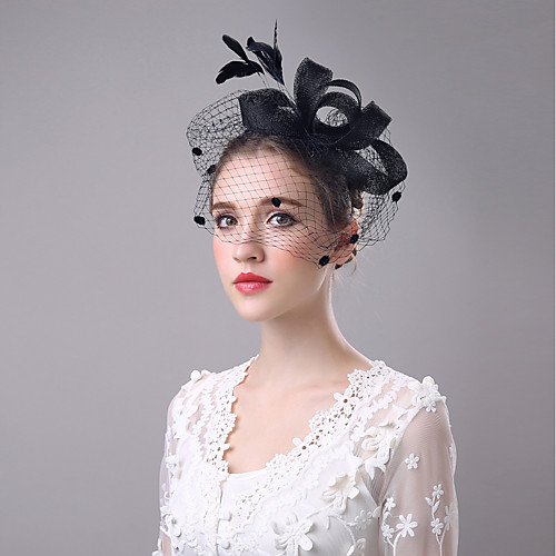 

Лен Fascinators / Завесы для птиц с 1 Свадьба / Вечеринка / ужин Заставка