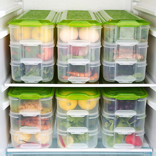 

3 слоя четкие кухня ящик для хранения холодильник ящик для хранения замороженных продуктов бытовой контейнер для хранения крышка ящик для яиц