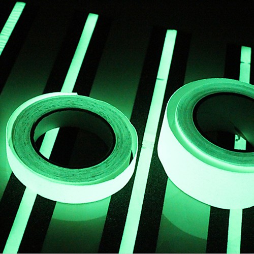 

400 2 см свечение в темноте светящийся свет лента зеленый флуоресцентный наклейка ночь светящаяся лента полоса деколь украшение для