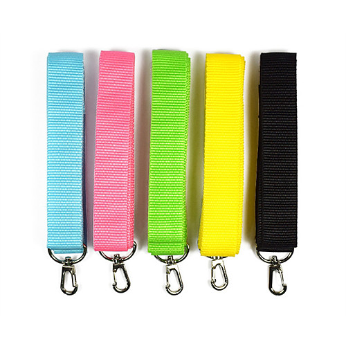 

Dog Leash Portable Solid Colored Nylon Green Blue Pink