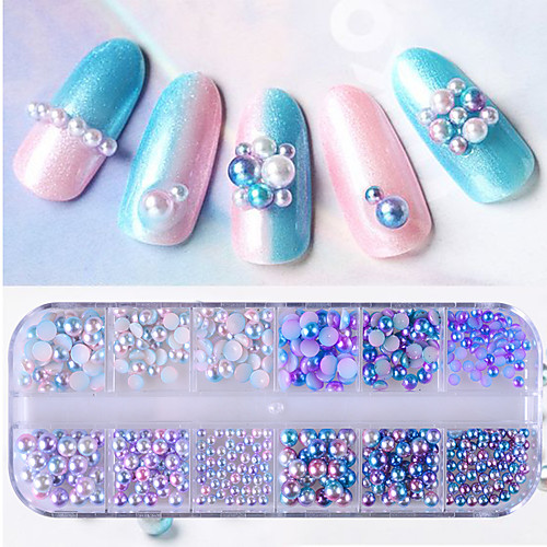 

1box Glitter Powder Nail Jewelry Pearls Professional / Lovely nail art Manicure Pedicure Daily / Party & Evening Fashionable Jewelry / Luxury / Accessories