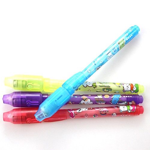 

3PCS Invisible Ink Pen Magic Pen Promotional Gifts Pens Secret Writing 2 in 1 Magic Invisible Ink Pen Security Mark For Kids Funny Toys Ramdon Color