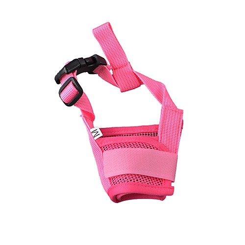 

Dog Muzzle Breathable Solid Colored Mesh Black Purple Orange