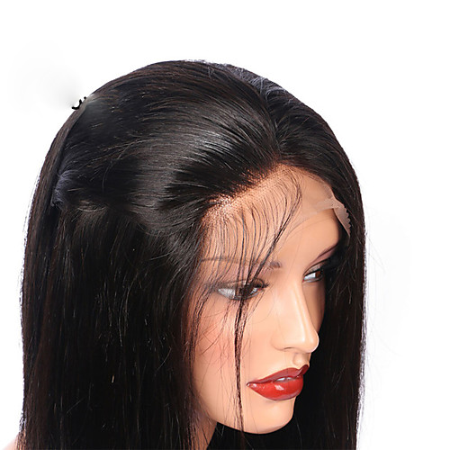 

Натуральные волосы Бесклеевая кружевная лента Лента спереди Парик стиль Перуанские волосы Прямой Парик 130% Плотность волос с детскими волосами Природные волосы Для темнокожих женщин Жен.